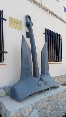 Ancla de una corbeta de la clase 'Descubierta' donada a la localidad de Brea de Tajo / P.O.