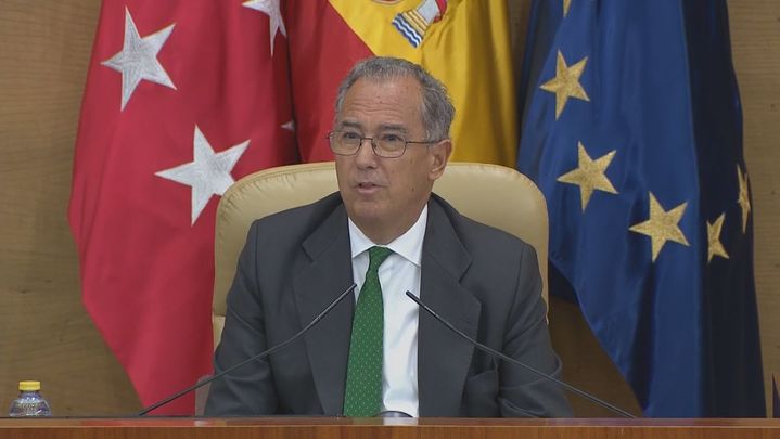 El presidente de la Asamblea, Enrique Ossorio / TELEMADRID