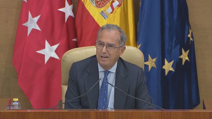 El presidente de la Asamblea, Enrique Ossorio / TELEMADRID