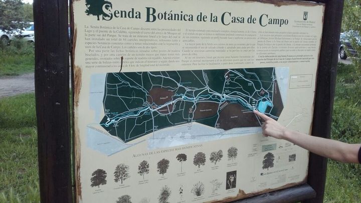 Panel de la Senda Botánica de la Casa de Campo / MADRID.ES