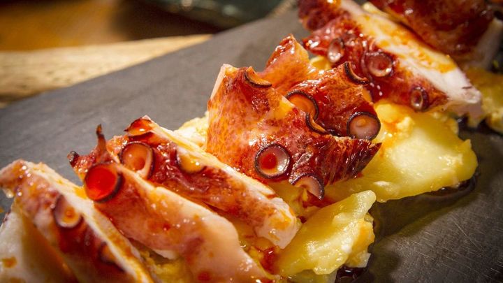 Pulpo braseado del restaurante Couzapin / Telemadrid