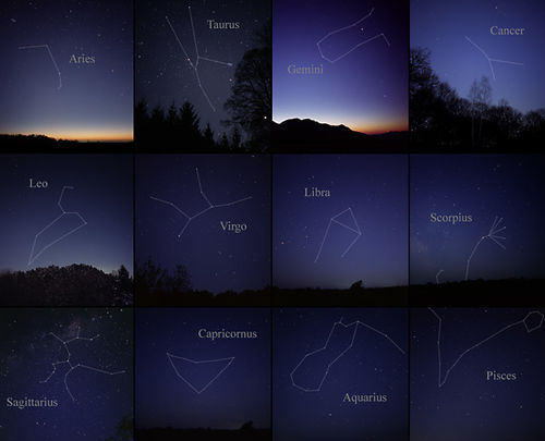 Las constelaciones zodiacales / Till Credner | WIKIPEDIA