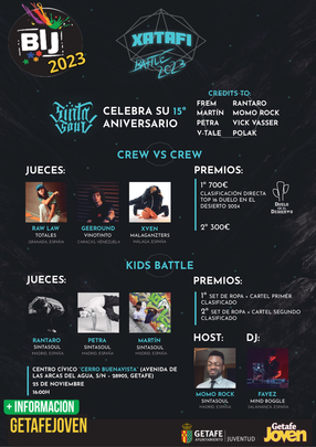 Cartel del evento de "breaking dance" en Getafe / AYTO GETAFE
