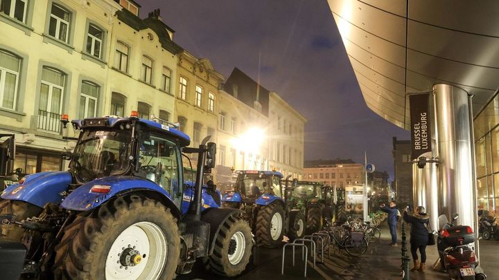 Protesta de agricultores en Bruselas / EUROPA PRESS