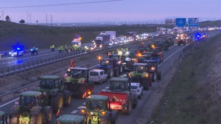 Corte del A-42 en Illescas / TELEMADRID
