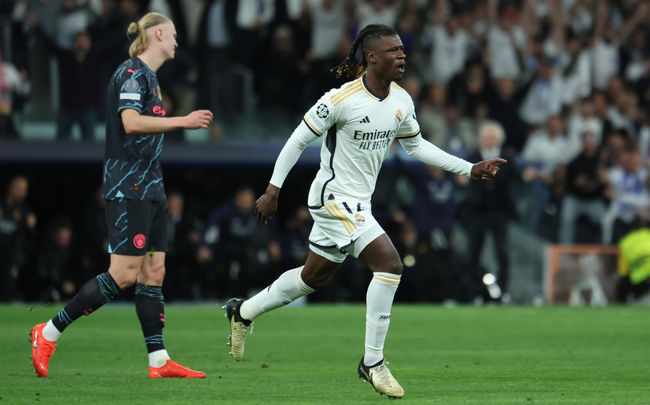 Camavinga ante el Manchester City / EFE