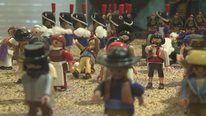 Recreación del levantamiento del 2 de Mayo en Playmobil / TELEMADRID