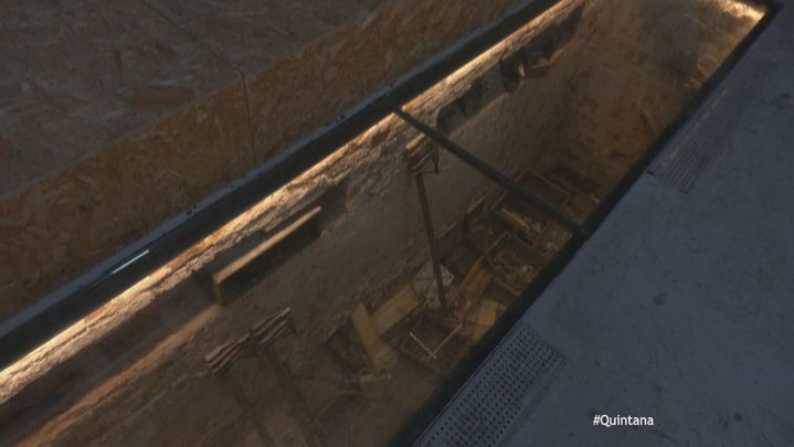 Foso donde se arreglaban los camiones / Telemadrid