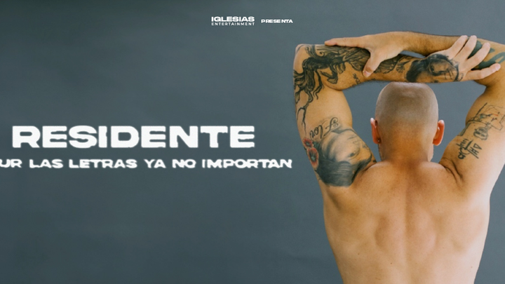 Cartel tour Las letras ya no importan de Residente / WiZink Center