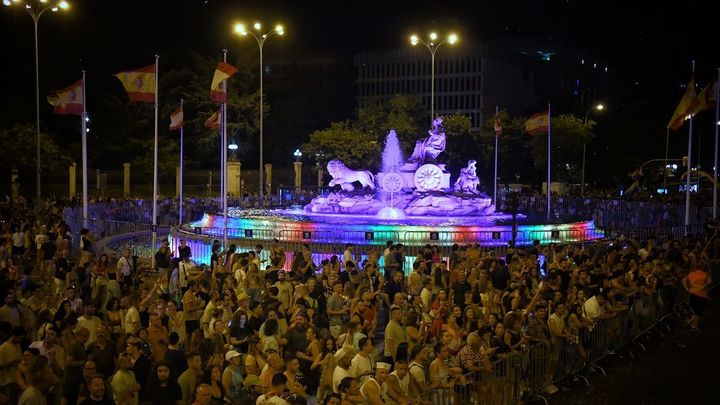 Cientos de personas durante la manifestación estatal del Orgullo LGTBI+ 2024 / EUROPA PRESS