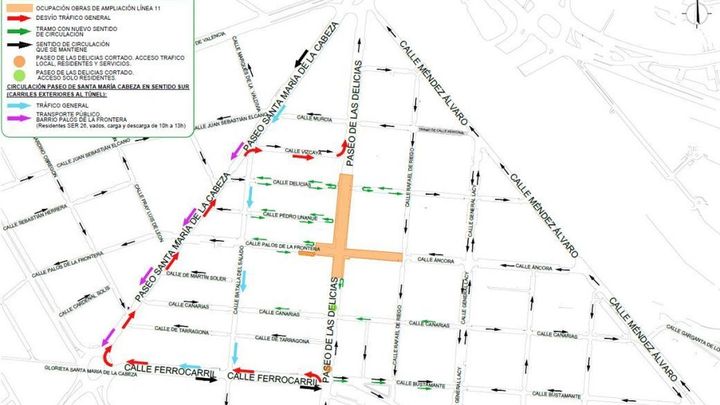 Cortes de tráfico por obras en L11 de Metro / AYUNTAMIENTO DE MADRID