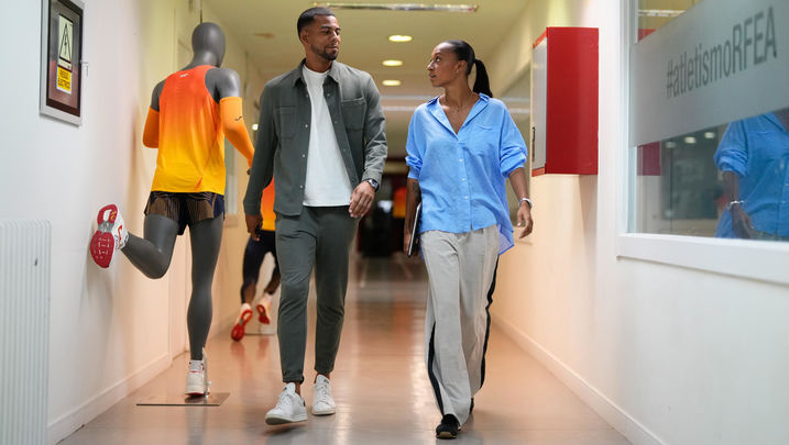 Benjamin Compaoré y Ana Peleteiro / EFE