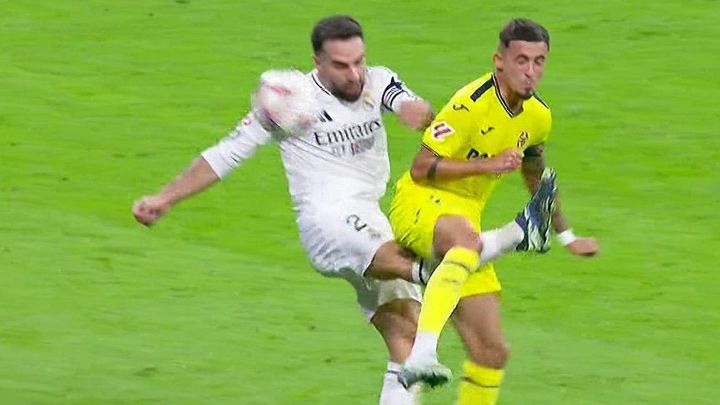 Dani Carvajal en el instante de producirse la grave lesión / TWITTER