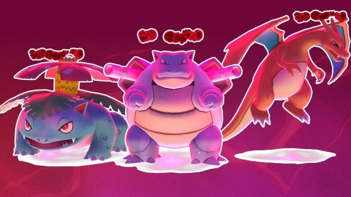 Venusaur, Blastoise y Charizard con forma Dinamax / EUROPA PRESS