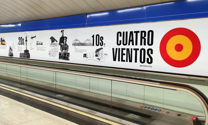 Pasillo de la estación de Cuatro Vientos en la L10 / METRO DE MADRID