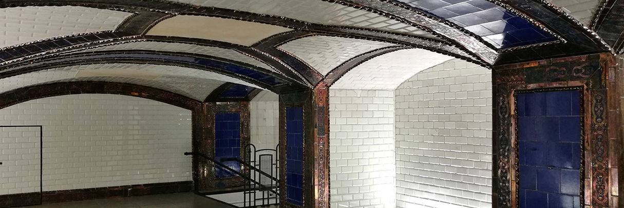 Vestíbulo recuperado en la estación de Pacífico / METRO DE MADRID