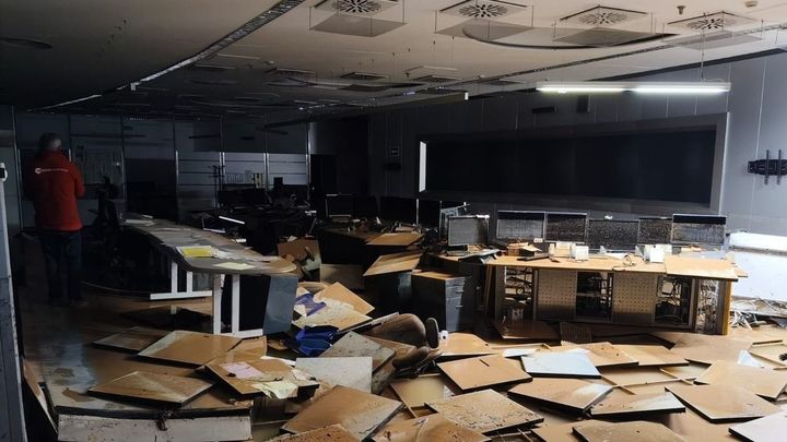 Daños en la sede de Metrovalencia a causa de la Dana / EUROPA PRESS