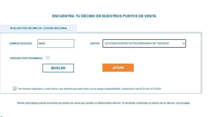 Web de Loterías y Apuestas del Estado / REDACCIÓN