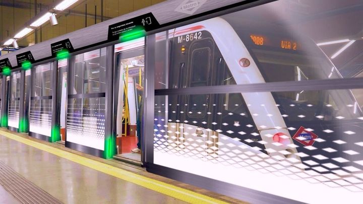 'Purertas de andén' sincronizadas con las puertas del tren / METRO DE MADRID
