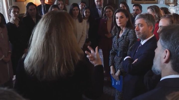 La reina Letizia en Roma con representantes de la FAO / Telemadrid