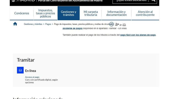 Web Ayuntamiento de Madrid 1 / REDACCIÓN