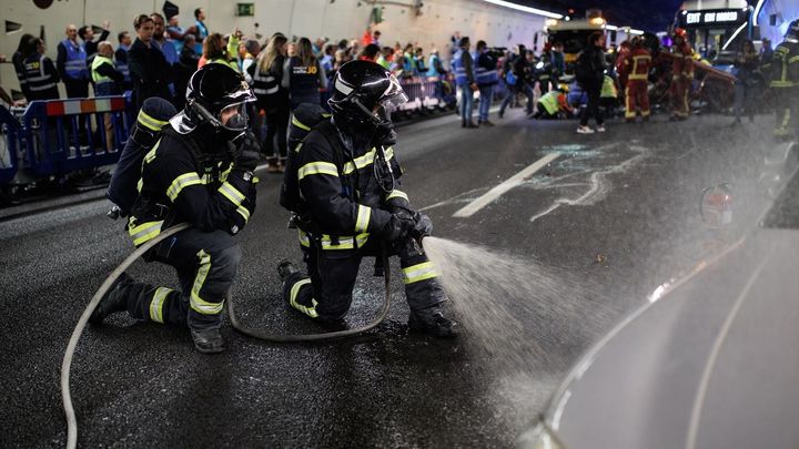 Simulacro de la M-30 / EUROPA PRESS