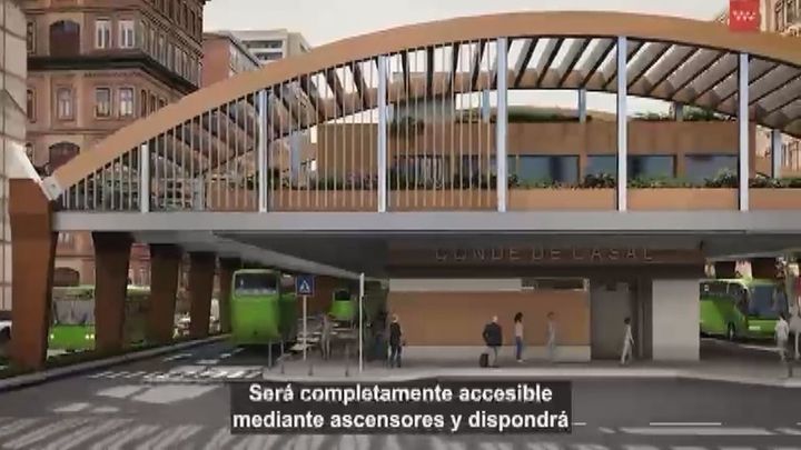 El nuevo intercambiador de Conde de Casal contará con 13 dársenas de autobuses urbanos e interurbanos / Comunidad de Madrid