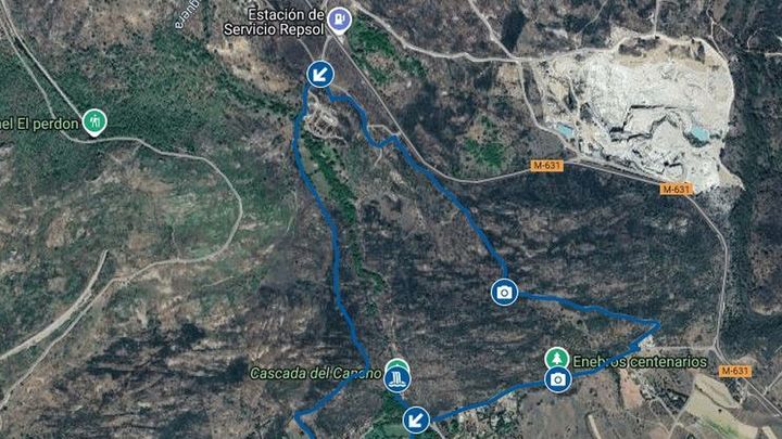 MAPA AYUNTAMIENTO DE NAVALAFUENTE, RUTA DE EL CANCHO / AYUNTAMIENTO NAVALAFUENTE