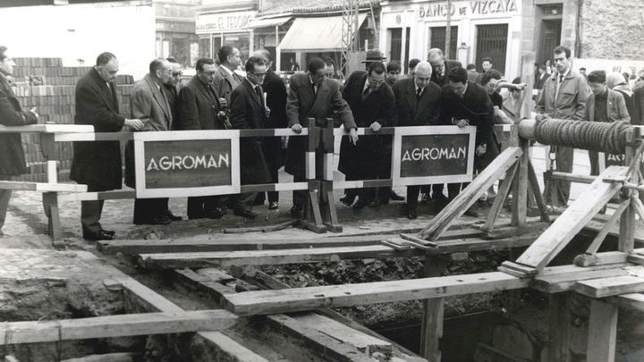 Obras del Metro de Madrid en los años 60 / @ComunidadMadrid