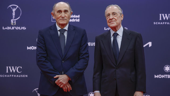 Pirri y Florentino Pérez / EFE