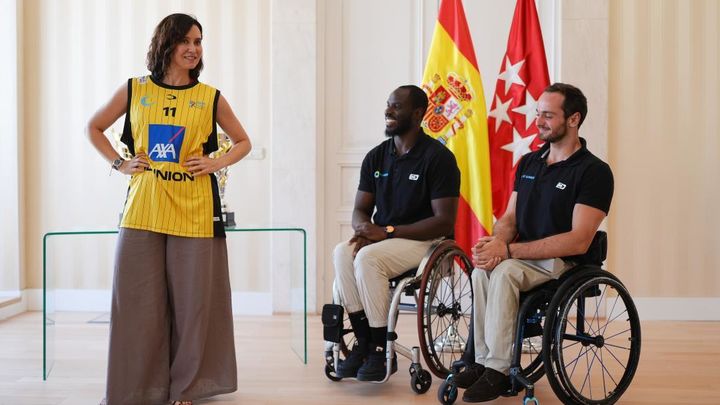 Isabel Díaz Ayuso y el CD Ilunión / COMUNIDAD DE MADRID