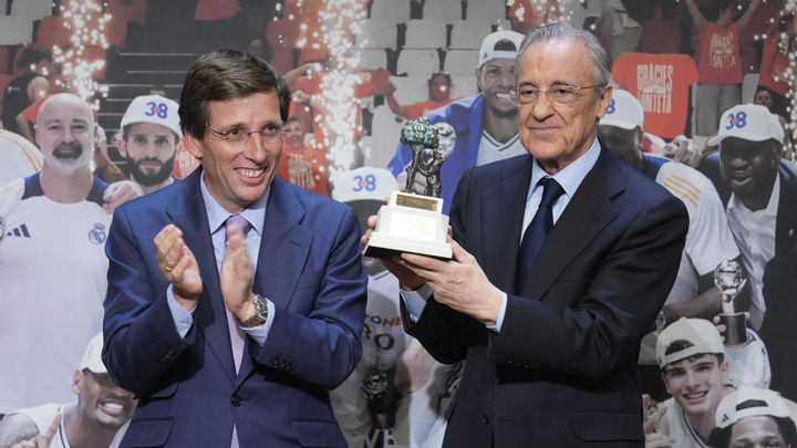 Almeida y Florentino Pérez / EFE