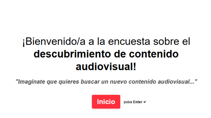 Encuesta de Telemadrid sobre el descubrimiento de contenido audiovisual / TELEMADRID