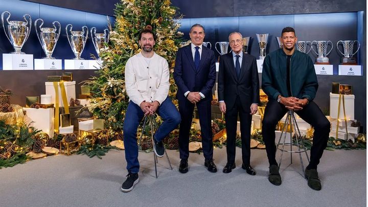 Llull, Scariolo, Florentino y Tavares / REAL MADRID